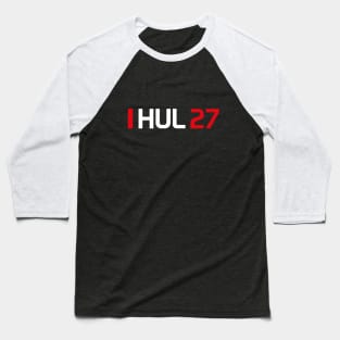 HUL 27 Design- White Text Baseball T-Shirt